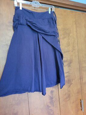 Avatar clothing Royal Purple cotton capri with skirt accent, small